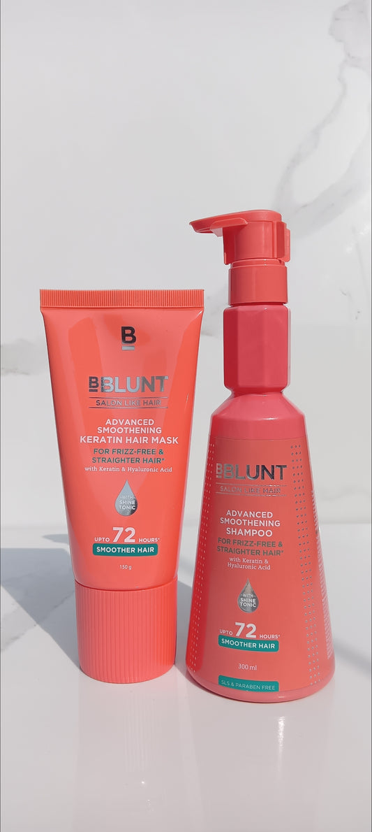 Bblunt smoothening range (shampoo+ hairmask)