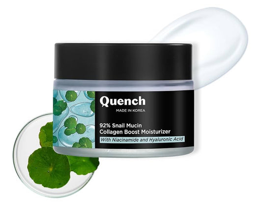 Quench 92% Snail Mucin Collagen Boost Moisturizer with Niacinamide & Hyaluronic Acid