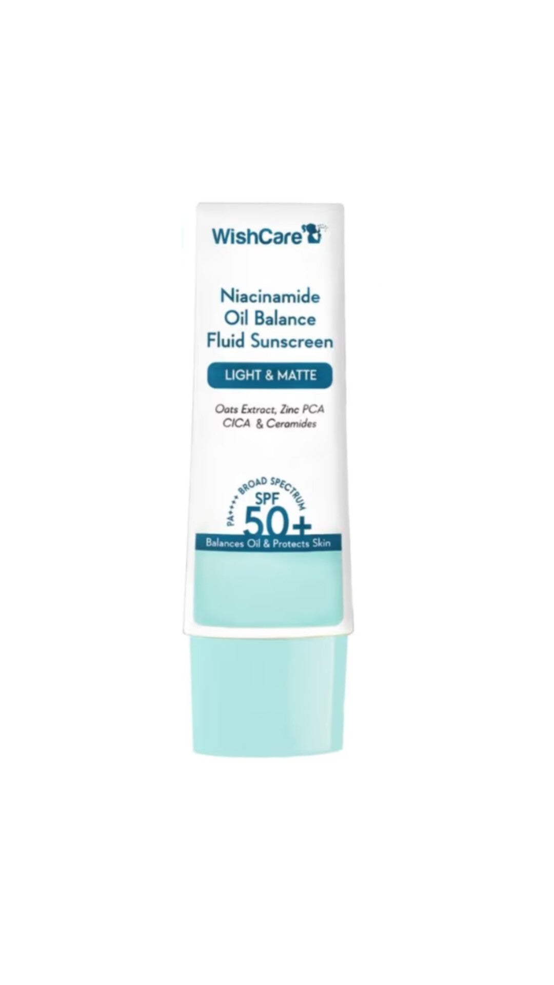 Wishcare Niacinamide Oil Balance Fluid Sunscreen Light & Matte SPF 50+ PA++++ For Balances Oily & Protects Skin