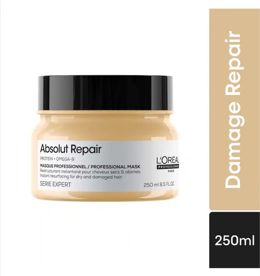 L'OREAL PROFESSIONNEL Absolut Repair Mask For Dry and Damaged Hair with Protein & Omega 9 (250 ml)