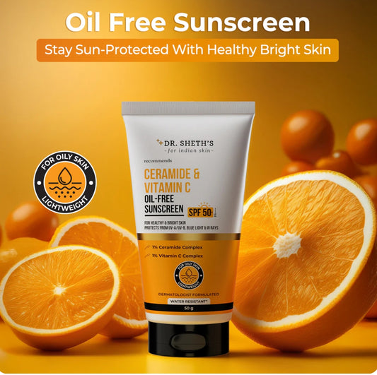 Dr Sheth's Ceramide & Vitamin C Oil Free Sunscreen - 50g