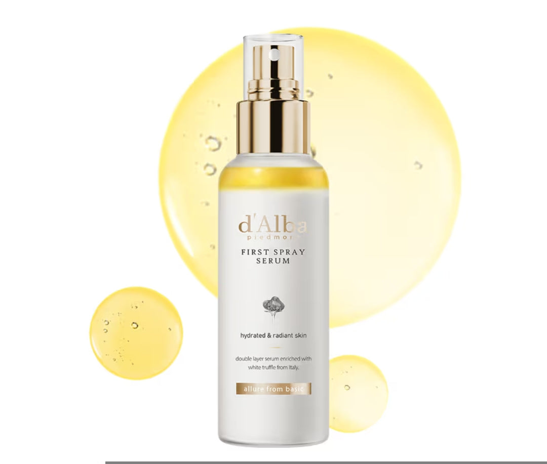 d'Alba Piedmont
White Truffle First Spray Serum, Vegan, Non Comedogenic, Face Moisturizer
(100ml)