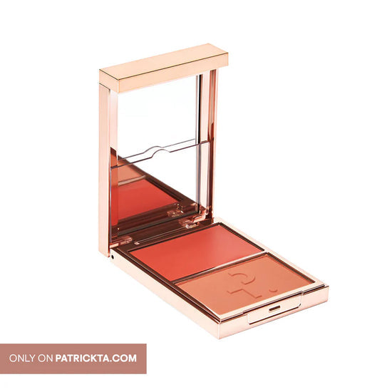 Patrick Ta For Face Double-Take Creme & Powder Blush Duo Creme Double Tenue & Poudre Blush