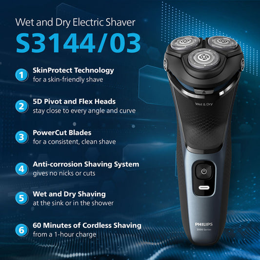 S3144/03 Cordless Electric Shaver