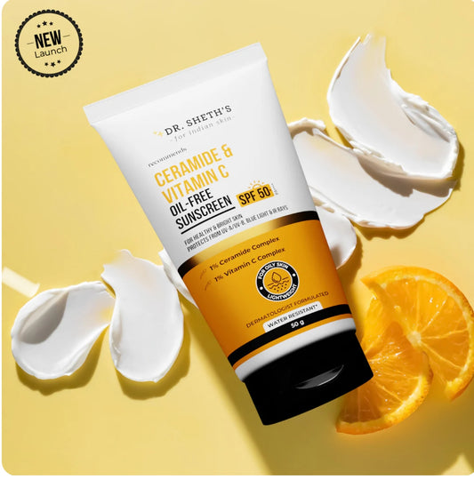 Dr Sheth's Ceramide & Vitamin C Oil Free Sunscreen - 50g