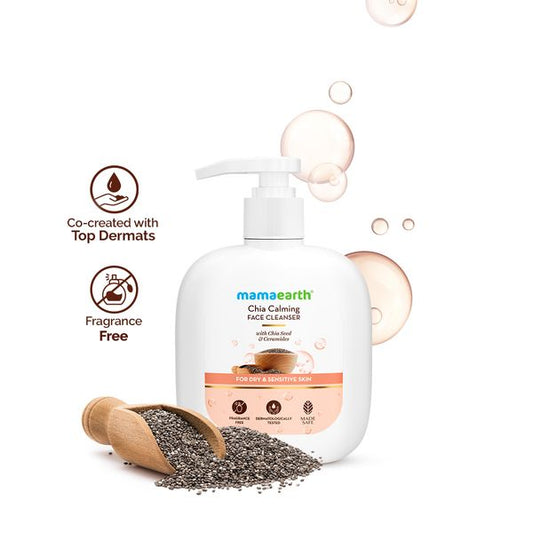 Mamaearth chia calming cleanser for dry skin