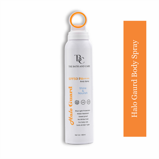 The Bath and Care Halo guard body spray SPF 50 PA++++