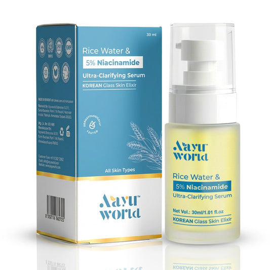 Aayu World Rice Water & 5% niacinamide Ultra Clarifying Serum