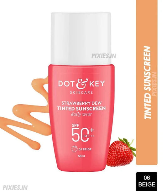 Dot & Key Strawberry Dew Tinted Sunscreen SPF 50+ PA++++ – Beige