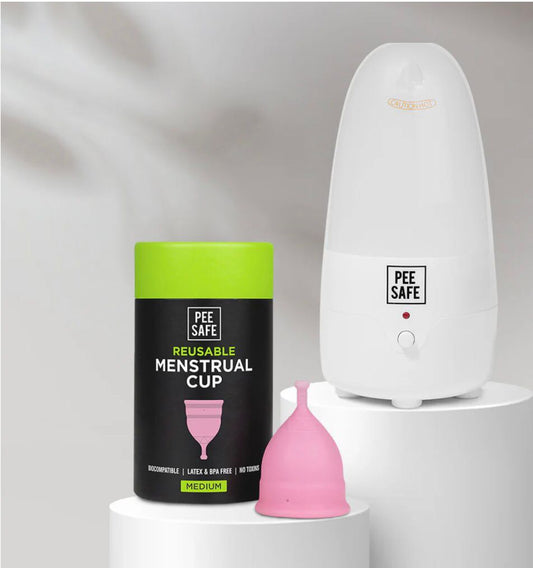 Pee safe Menstrual Cup and Steam Steriliser