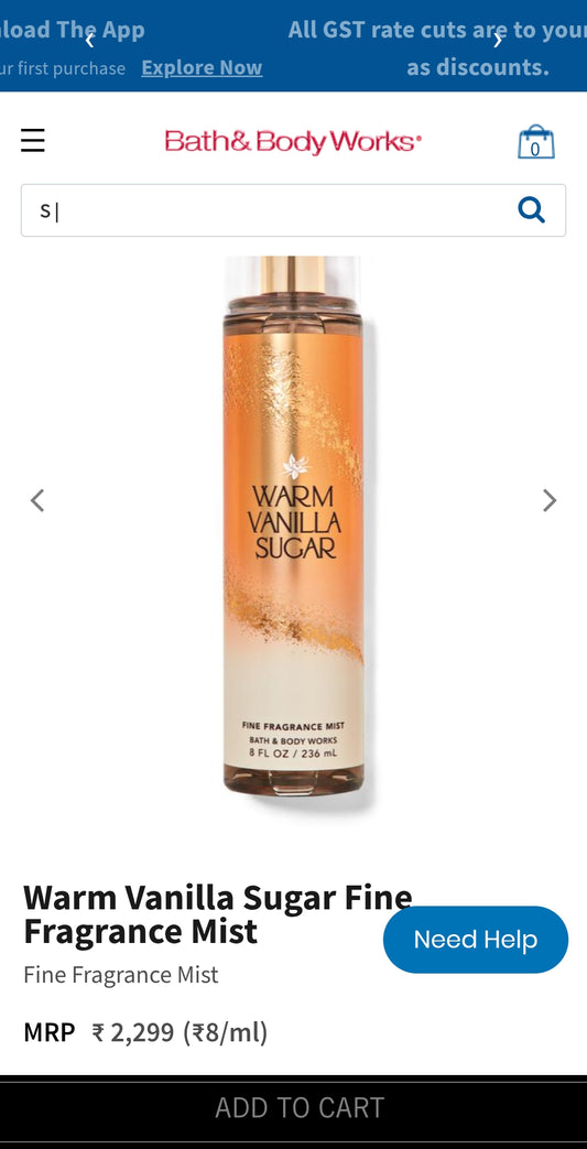 Bath and body works Warm Vanilla Mist
