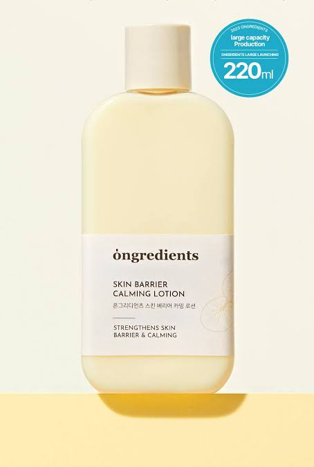 Ongredients Skin Barrier Calming lotion
