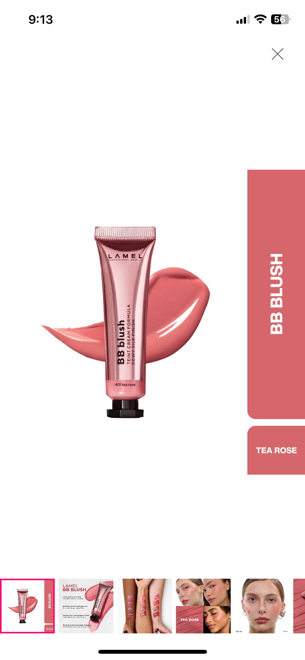 Lamel BB blush - Tea rose