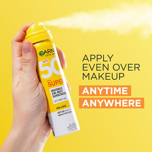 Garnier Super UV Invisible Air Mist Sunscreen SPF 50+ 75 ml