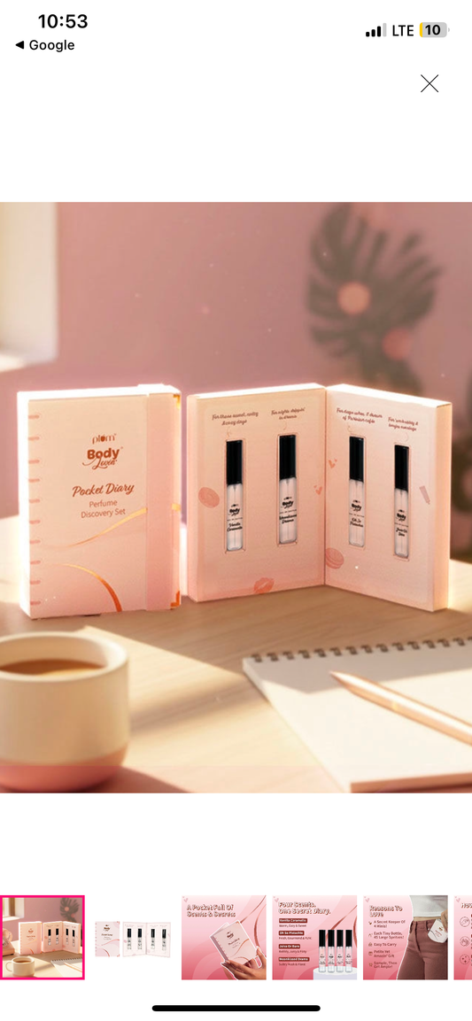 Plum BodyLovin Pocket Diary Perfume Discovery set