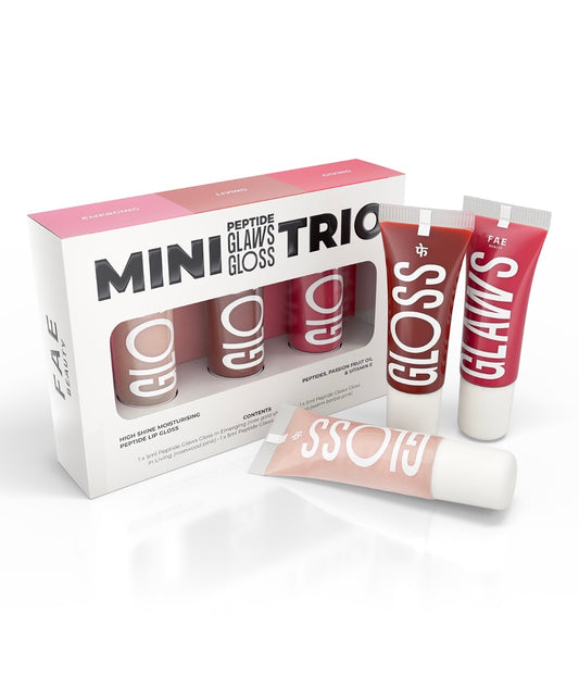 Fae Beauty Lip Gloss | Trio mini peptide glaws gloss | 15 ml
