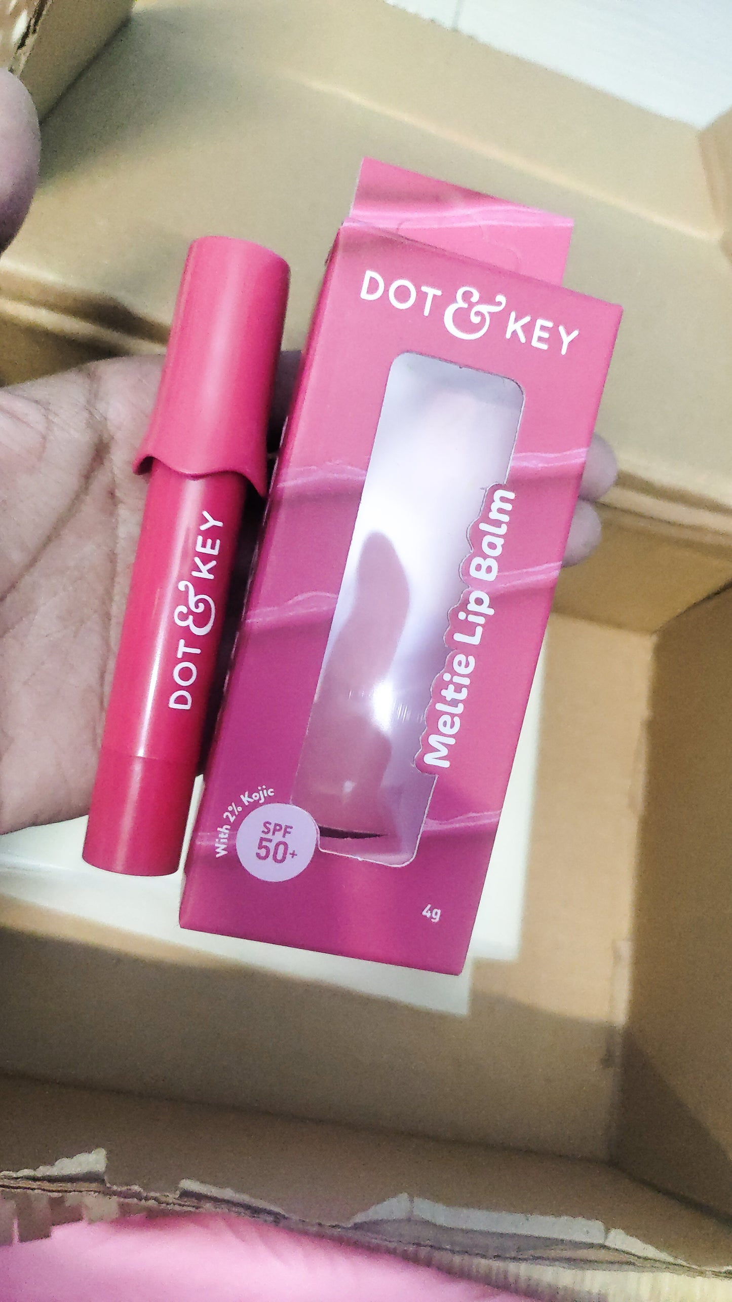 Dot and key lip balm