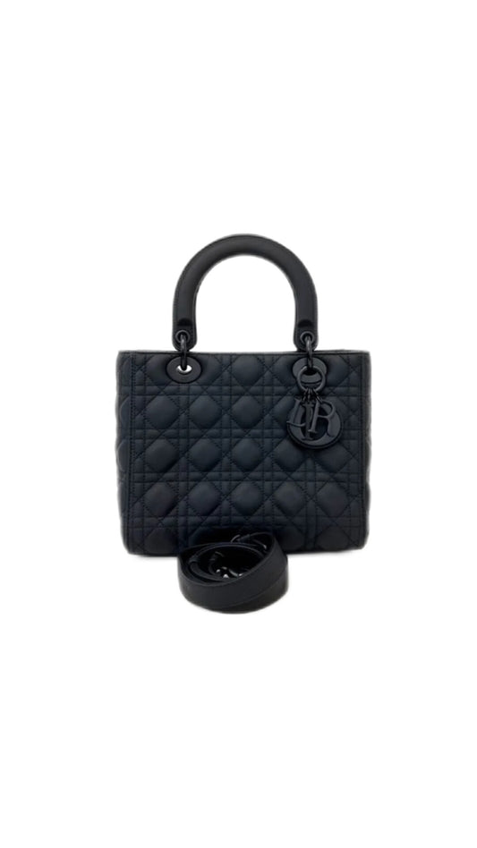 Christian Dior Ultramatte Cannage Lady Bag Medium M0565(pre owned and in great condition)