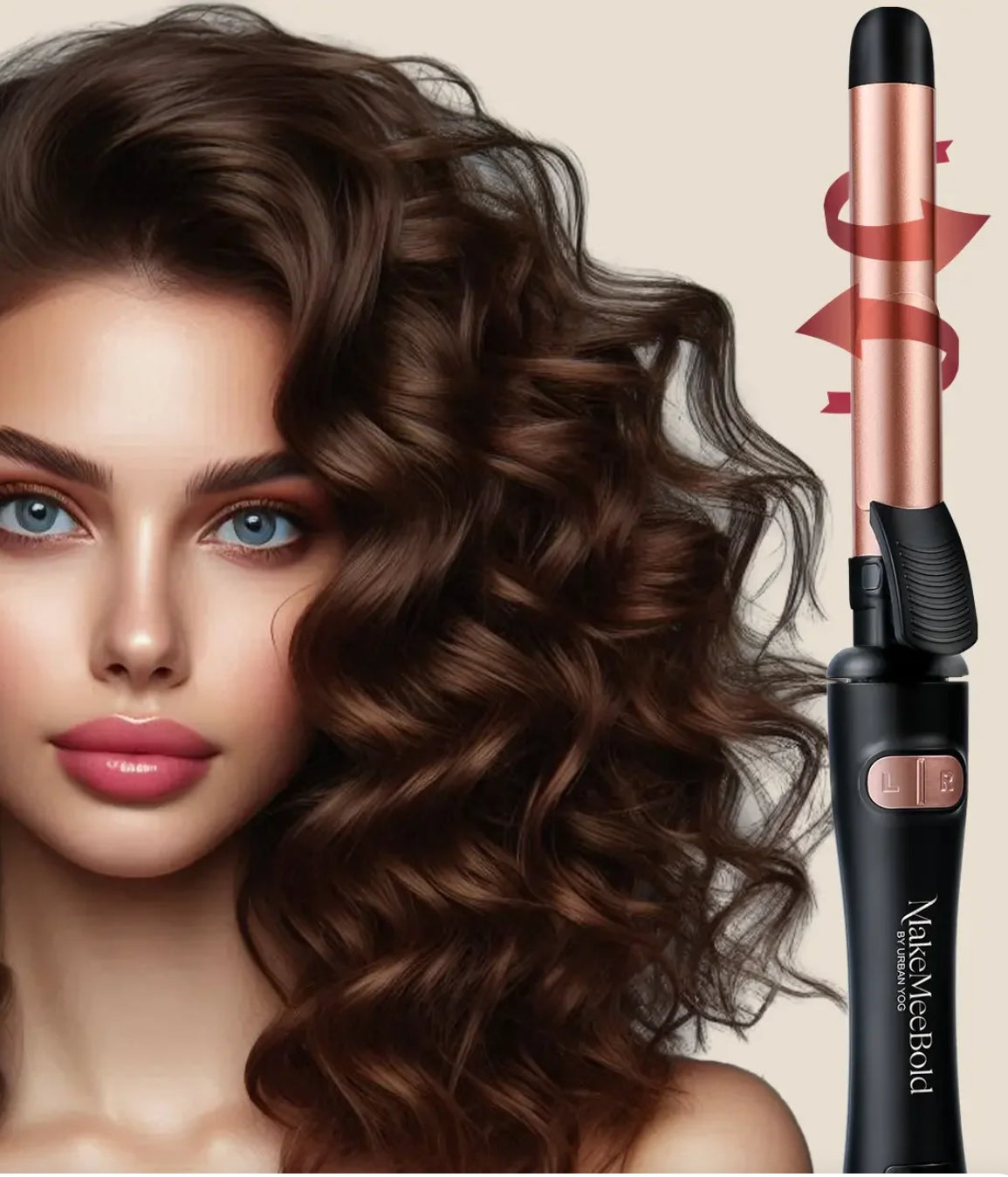 Makemeebold rotating curling rod