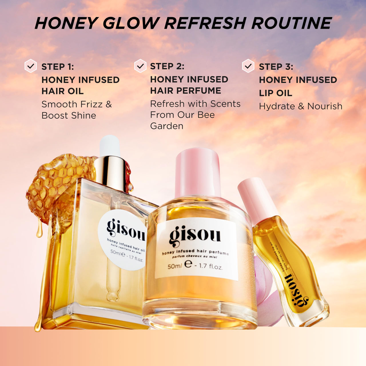 Gisou honey infused lip oil - Watermelon sugar
