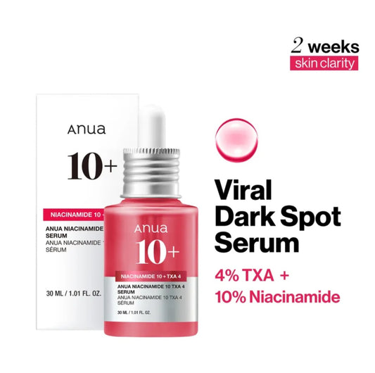 Anua
Niacinamide 10 Txa 4 Serum, Brightening Korean Serum For Dark Spots & Hyperpigmentation | 30ml