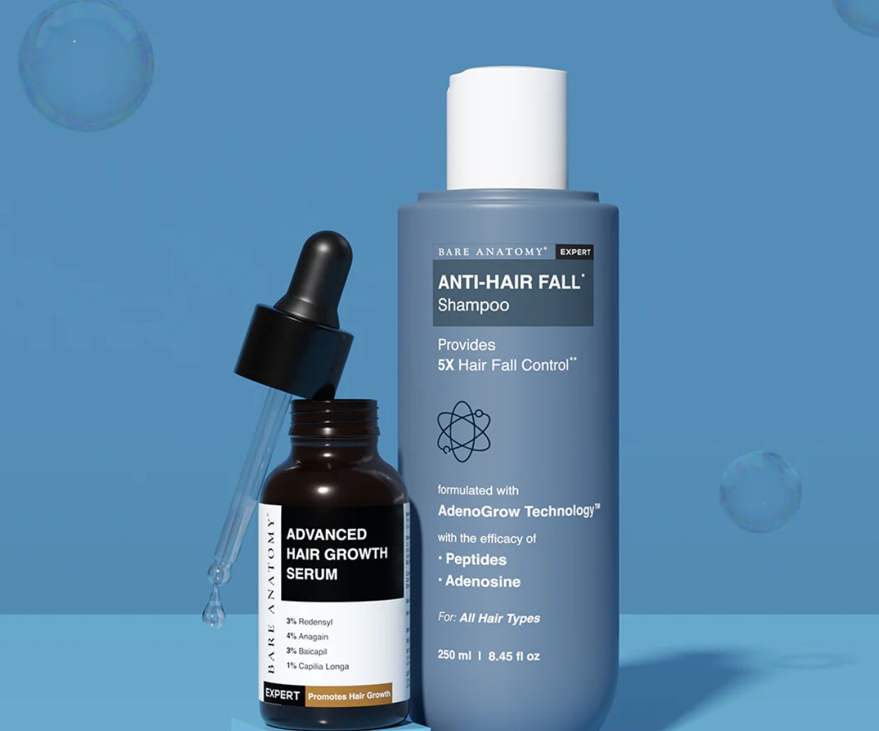 Bare Anantomy hair serum and hair mask combi