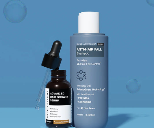 Bare Anantomy hair serum and hair mask combi